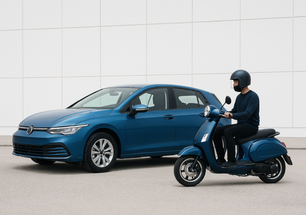 Movilidad compartida con carsharing y motosharing